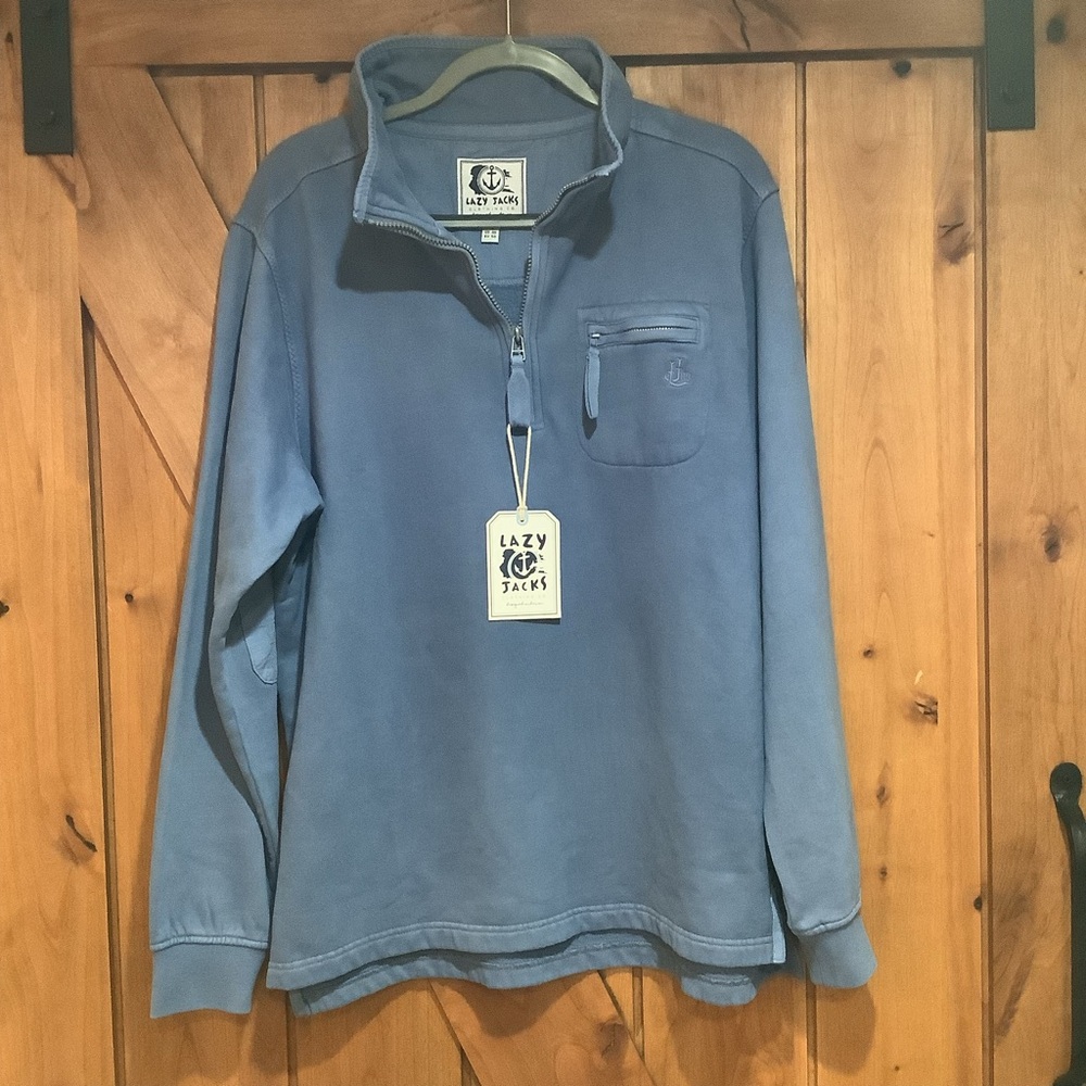 NWT Lazy Jacks 1/4 zip sweatshirt